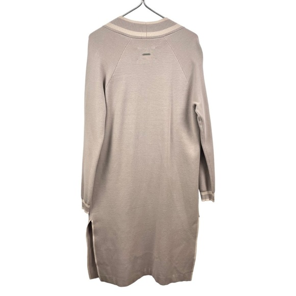 NEW Soia & Kyo Cordelia Varsity Coatigan Cardigan in Latte (Grey Taupe) Size S - Picture 5 of 8